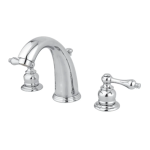 Brass Victorian Widespread Bathroom Faucet